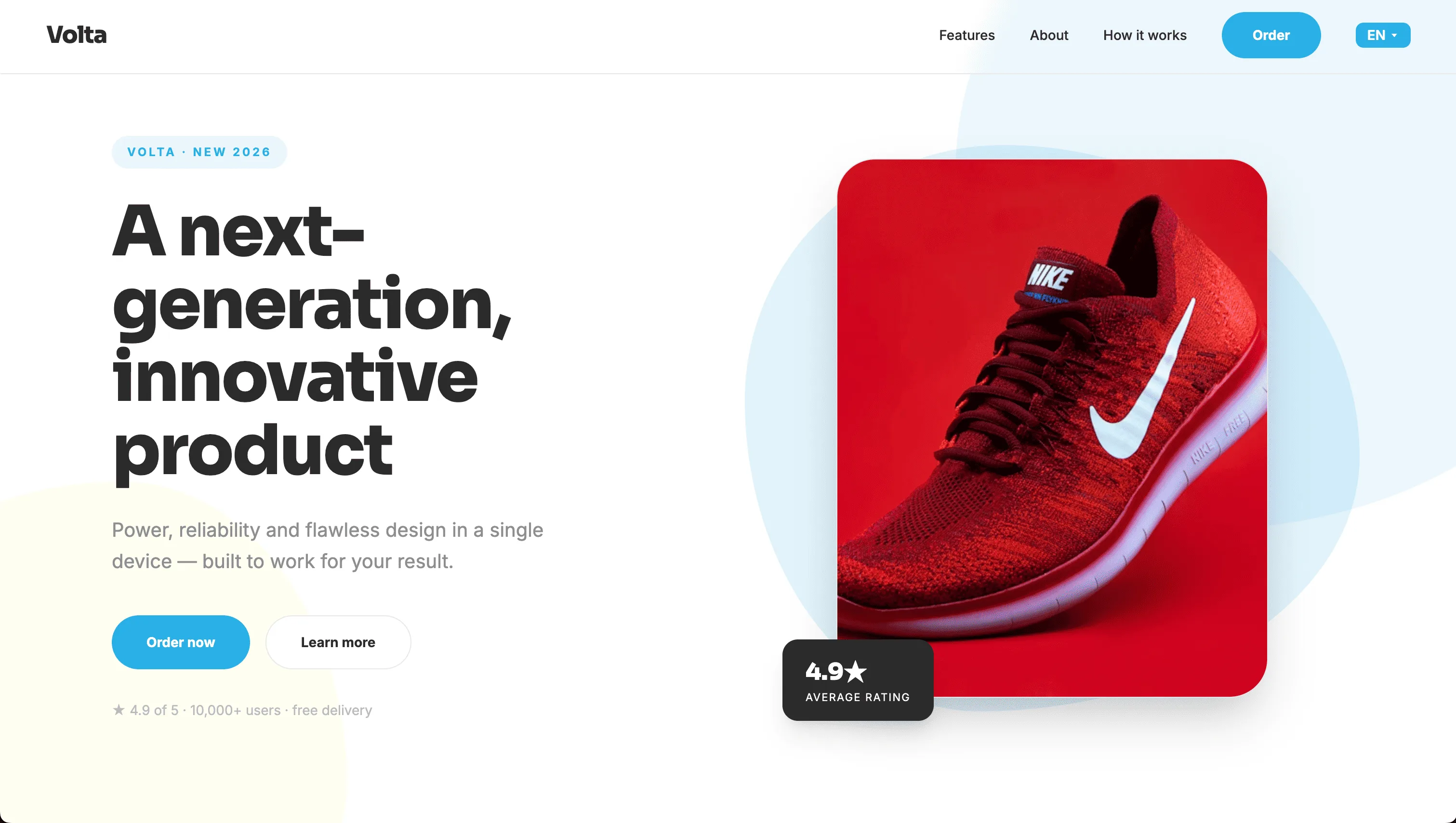 Volta — Modern Product Launch